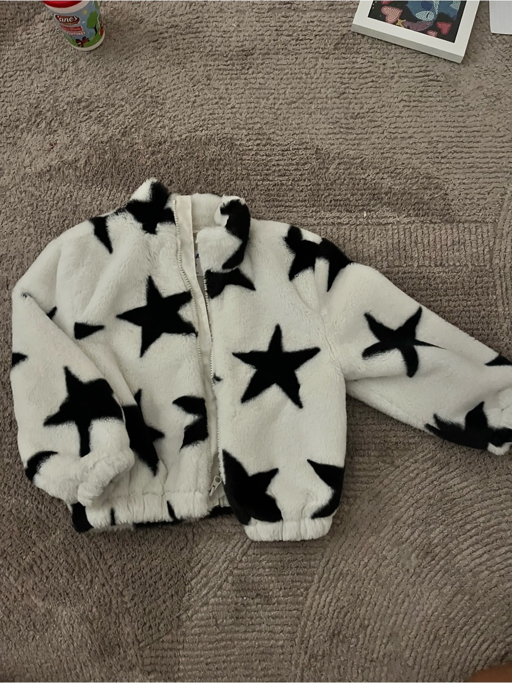 girls size small fluffy jacket